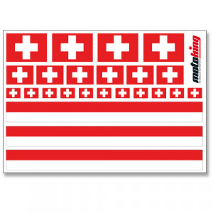 Flaggenaufkleber - Schweiz