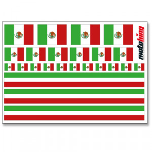 Flaggenaufkleber - Mexico