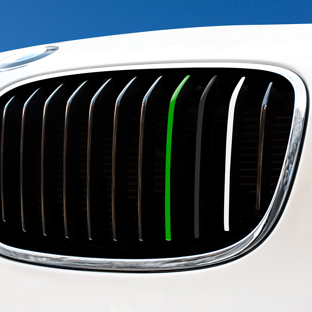 Schwarz Nierenaufkleber Grün Weiß für alle BMW Autos reflektierend