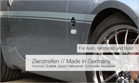  Zierstreifen Onlineshop für Auto, Motorrad, Boot und  Modellbau